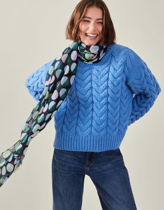 Accessorize Geometric Polka Dot Scarf