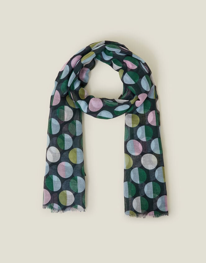 accessorize Geometric Polka Dot Scarf