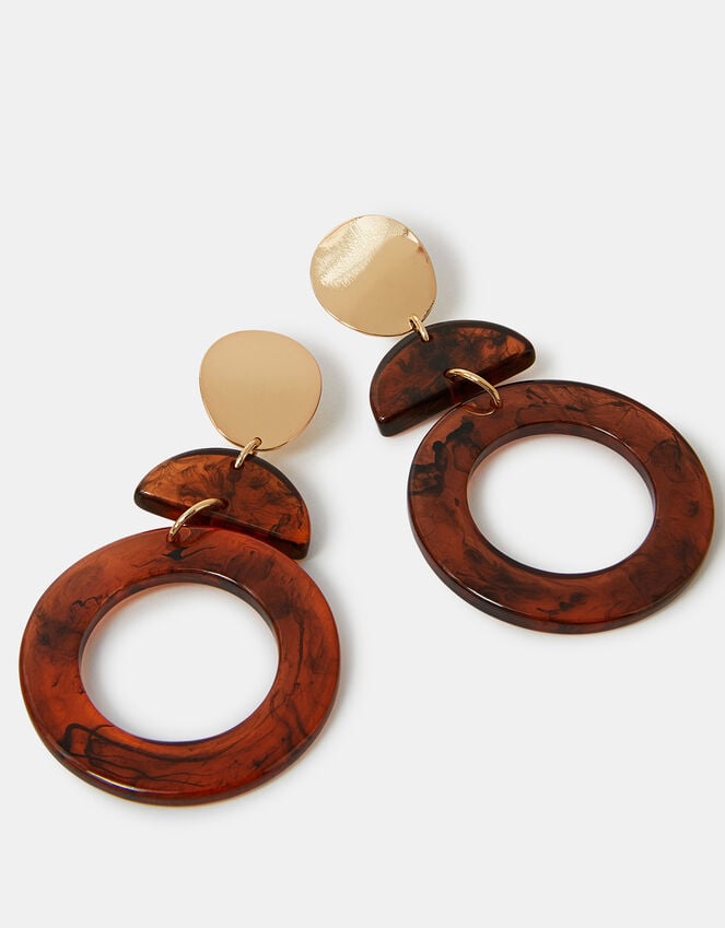 accessorize Geometric Resin Drop Earrings