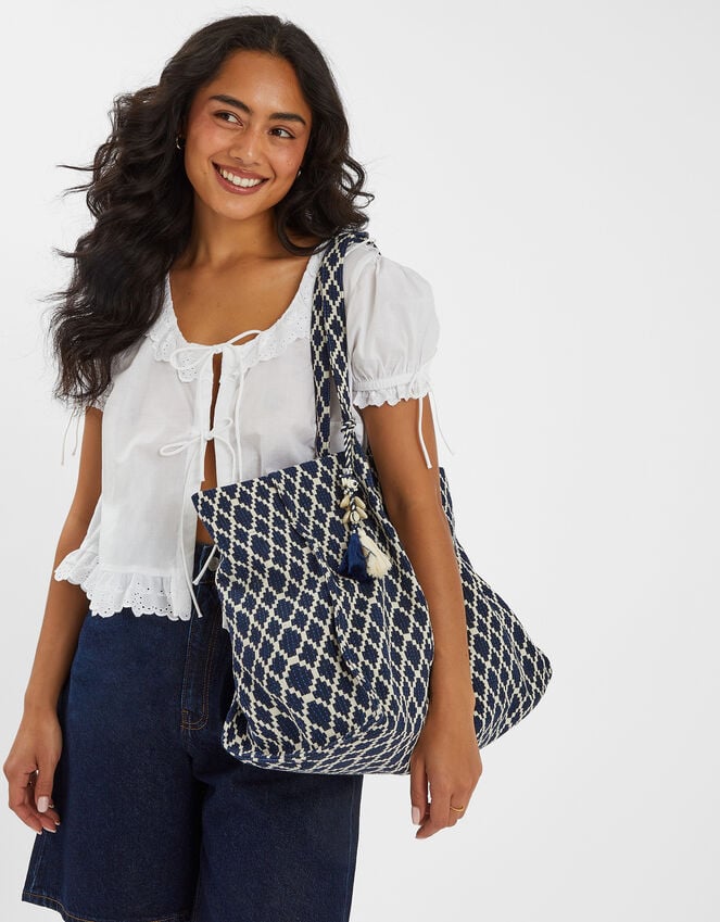 Accessorize Geometric Tote Bag