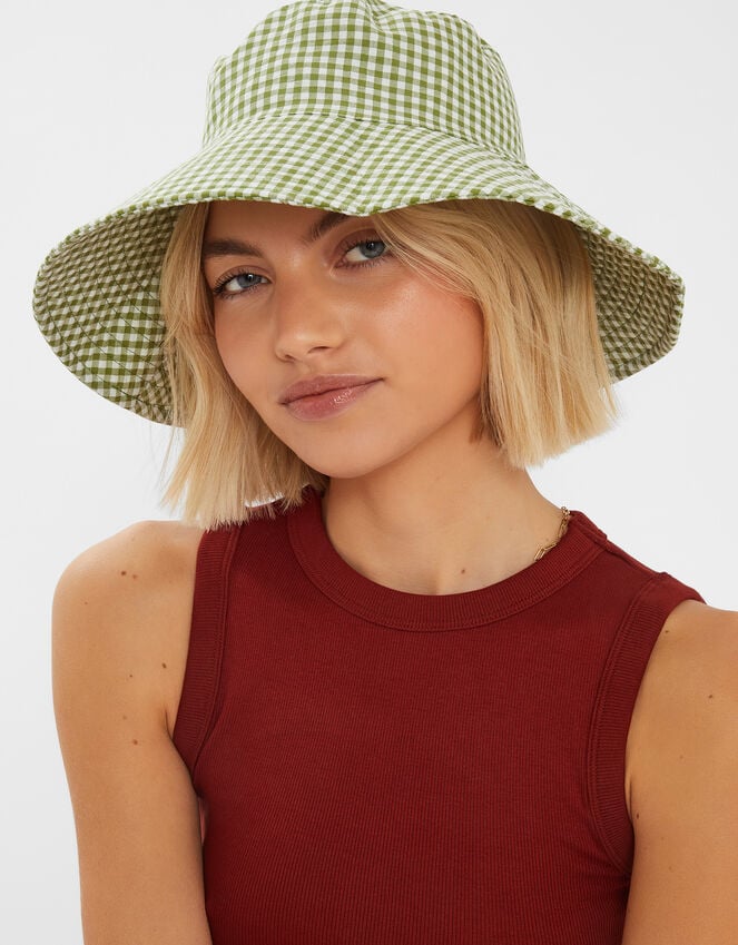 Accessorize Gingham Bucket Hat