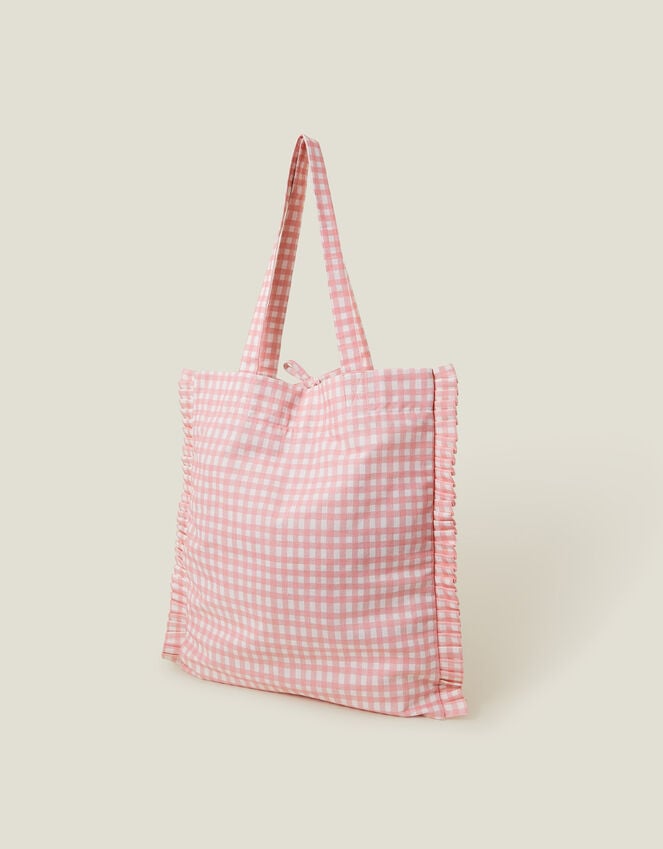 Accessorize Gingham Shopper Bag
