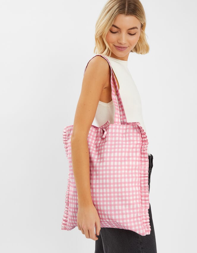 accessorize Gingham Shopper Bag