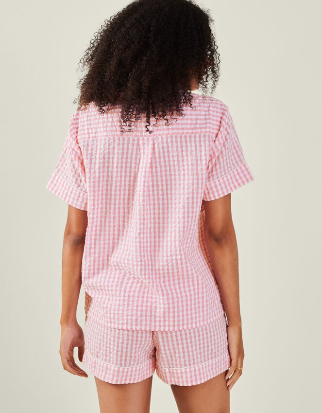 Accessorize Gingham Short Pyjamas Set Pink