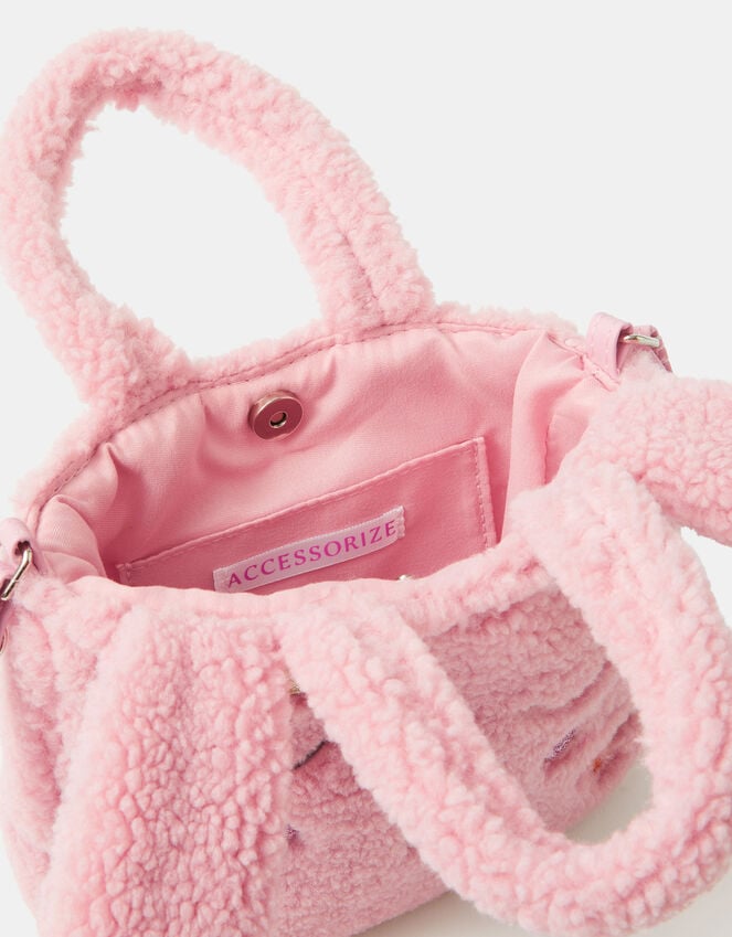 Accessorize Girls Borg Bunny Shopper Bag