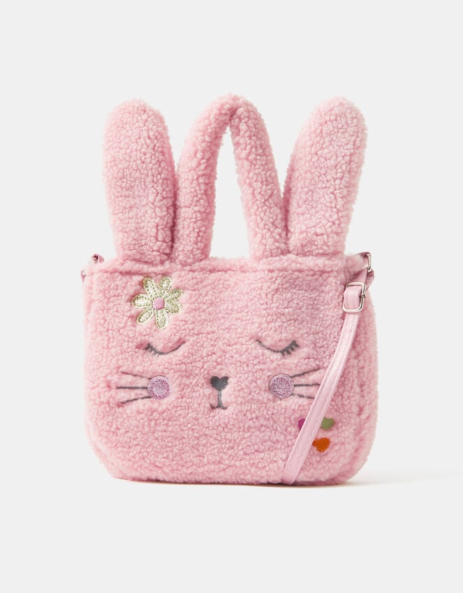 accessorize Girls Borg Bunny Shopper Bag