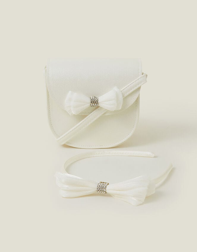 accessorize Girls Bow Bag and Hair Set