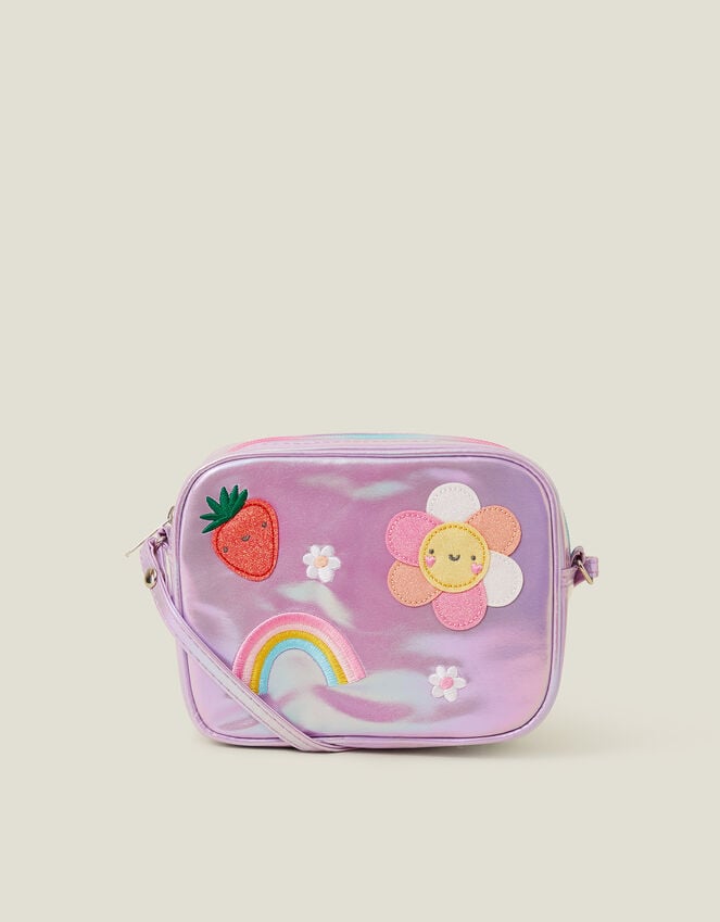 Accessorize Girls Embroidered Metallic Camera Bag