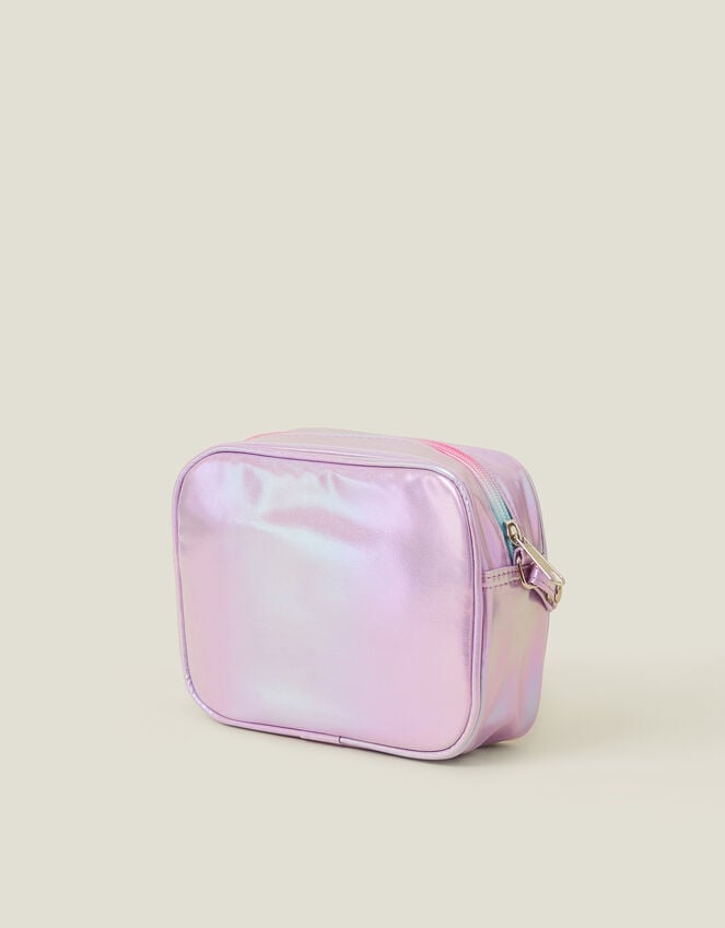 Accessorize Girls Embroidered Metallic Camera Bag