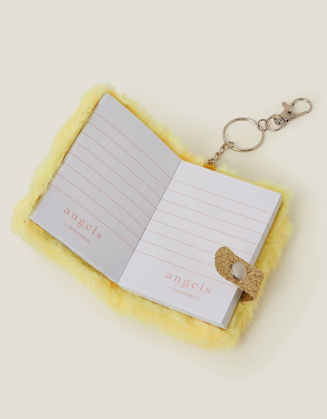 Accessorize Girls Faux Fur Bee Keychain Notebook