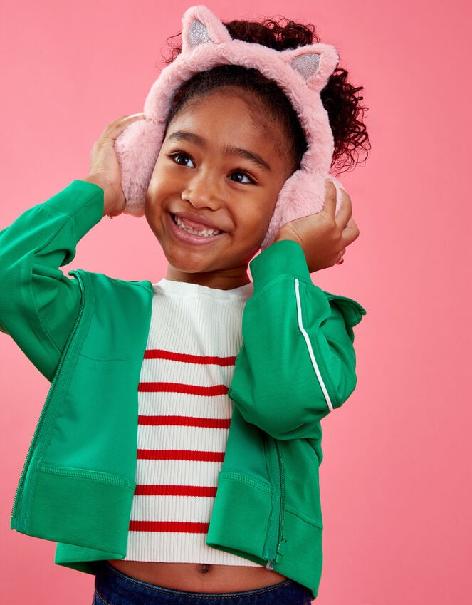 accessorize Girls Faux Fur Cat Earmuffs