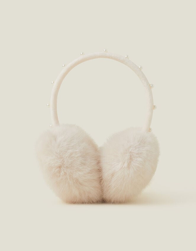 Accessorize Girls Faux Fur Pearl Earmuffs