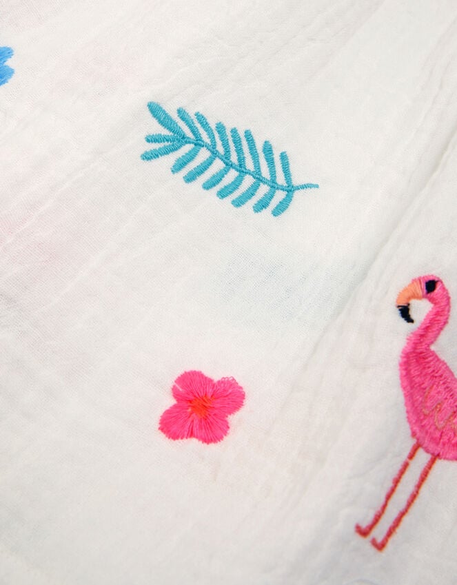 Accessorize Girls Floral Embroidered Dress White