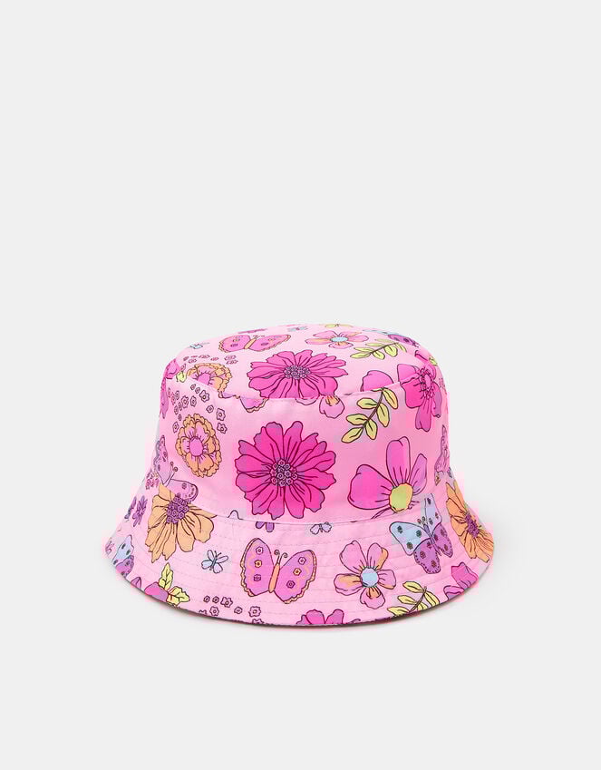 Accessorize Girls Floral Print Bucket Hat Multi