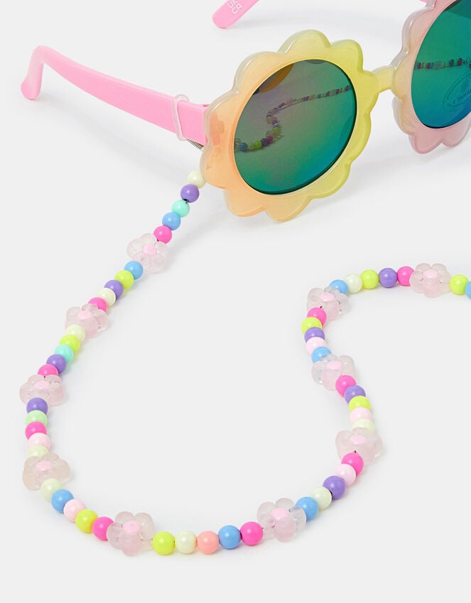 Accessorize Girls Flower Beaded Sunglasses Chain