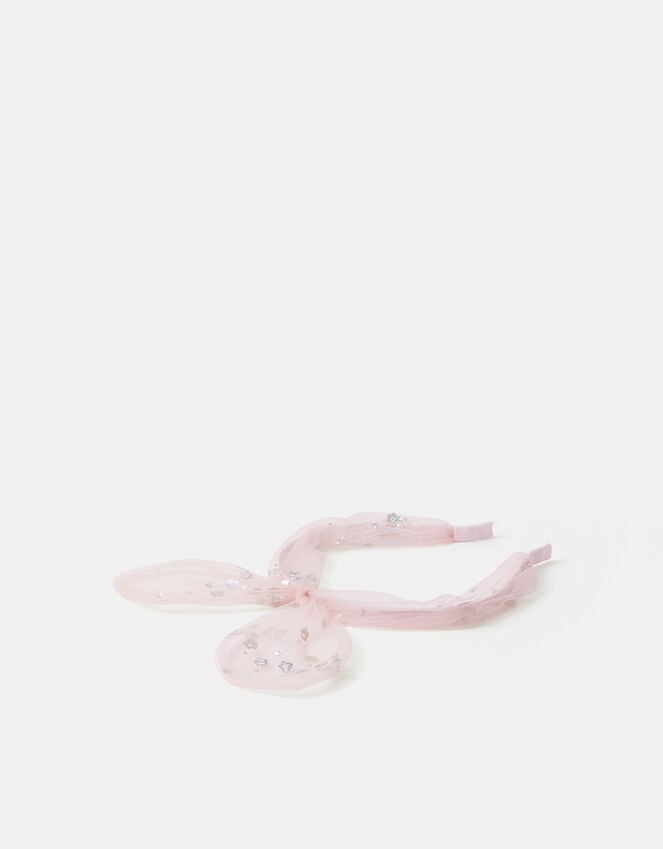 accessorize Girls Flower Mesh Bow Headband