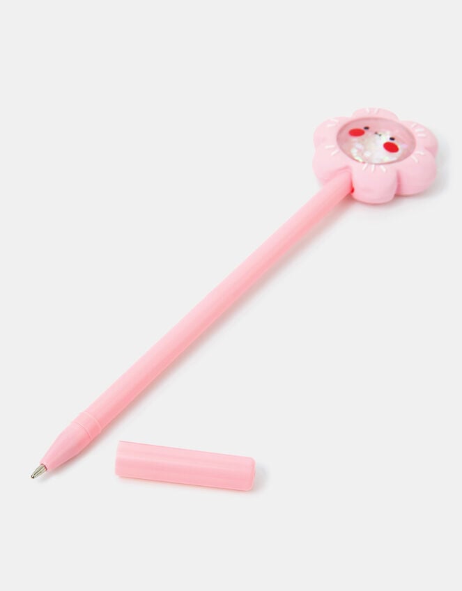 Accessorize Girls Flower Topper Pen Pink