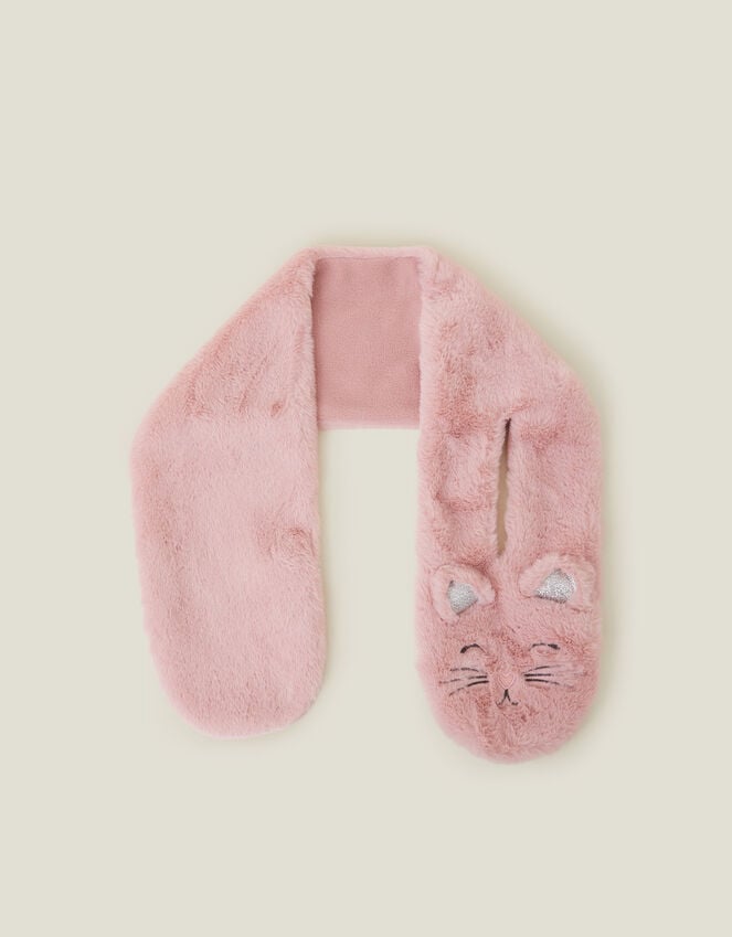 Accessorize Girls Fluffy Faux Fur Cat Scarf