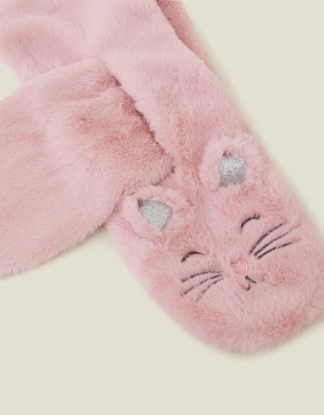 Accessorize Girls Fluffy Faux Fur Cat Scarf