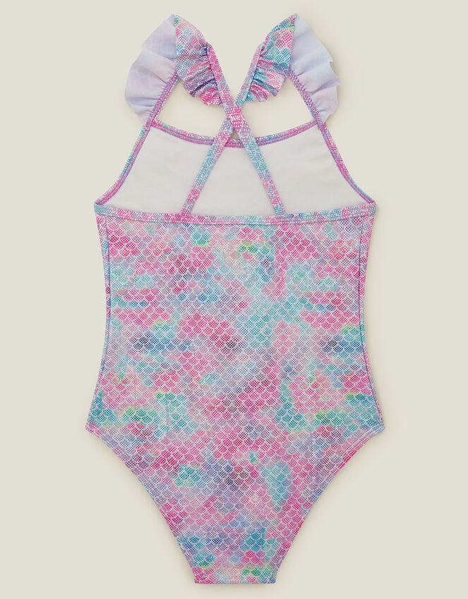Accessorize Girls Frilly Mermaid Swimsuit Multi