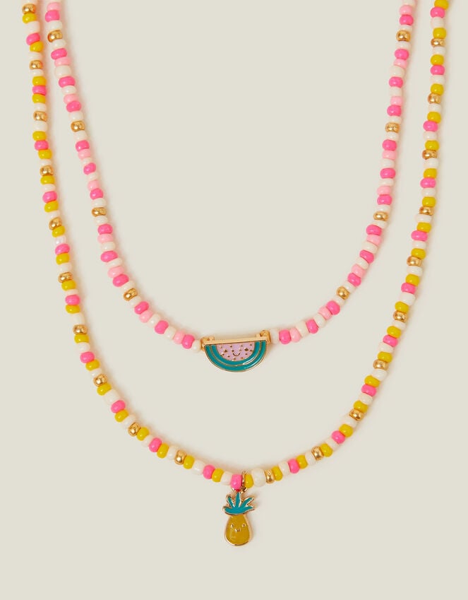 Accessorize Girls Fruit Layered Necklace