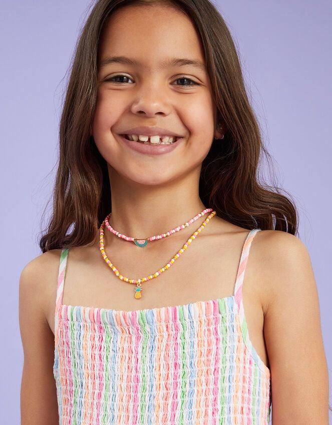 accessorize Girls Fruit Layered Necklace