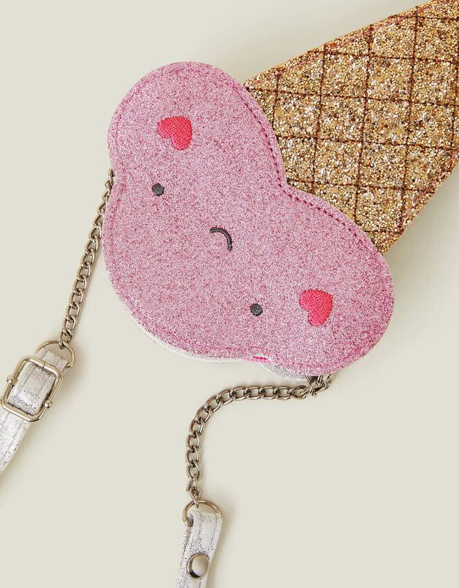 Accessorize Girls Glitter Ice Cream Bag
