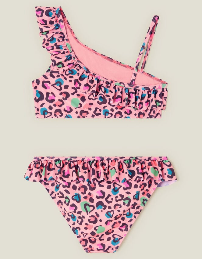 Accessorize Girls Leopard Print Bikini Set Multi