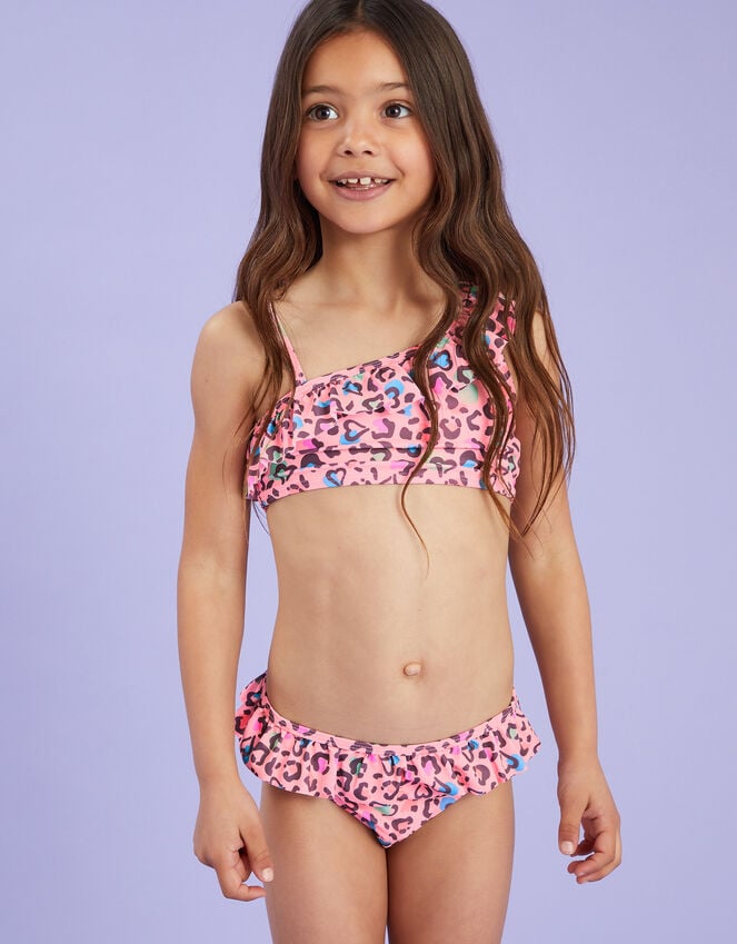 accessorize Girls Leopard Print Bikini Set Multi