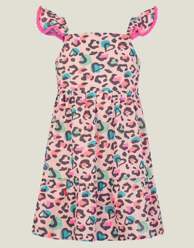 Accessorize Girls Leopard Print Sun Dress Multi