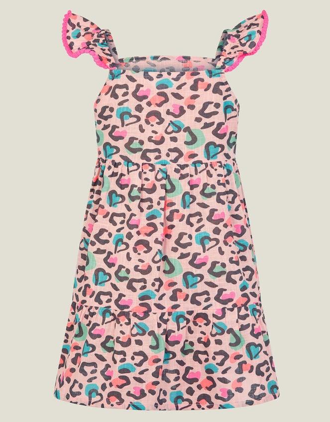 Accessorize Girls Leopard Print Sun Dress Multi