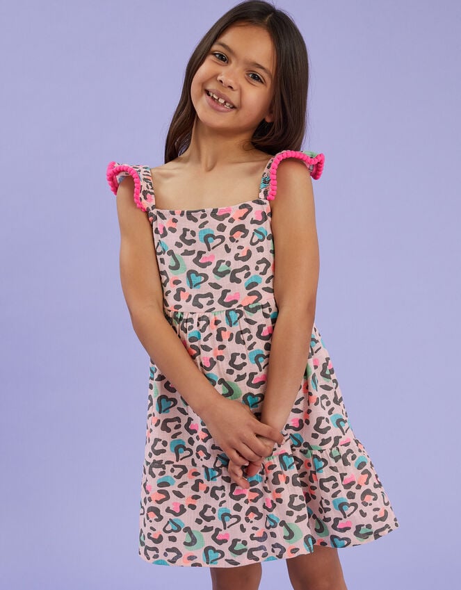 accessorize Girls Leopard Print Sun Dress Multi