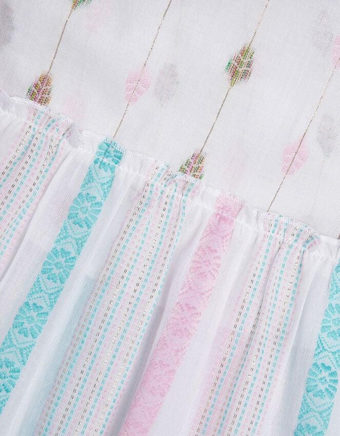 Accessorize Girls Mini Me Jacquard Dress White