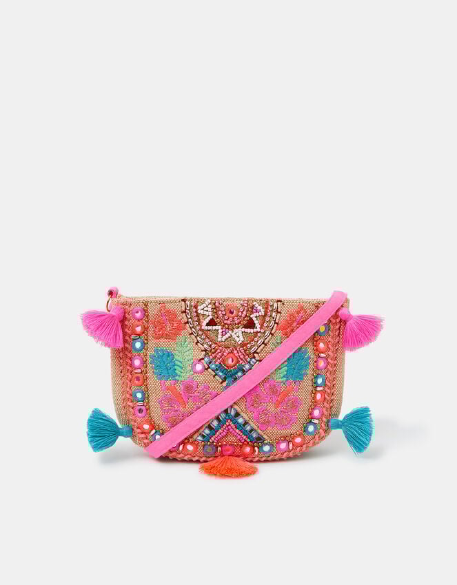 Accessorize Girls Mirror & Tassel Embellished Bag