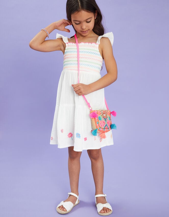 accessorize Girls Mirror & Tassel Embellished Bag