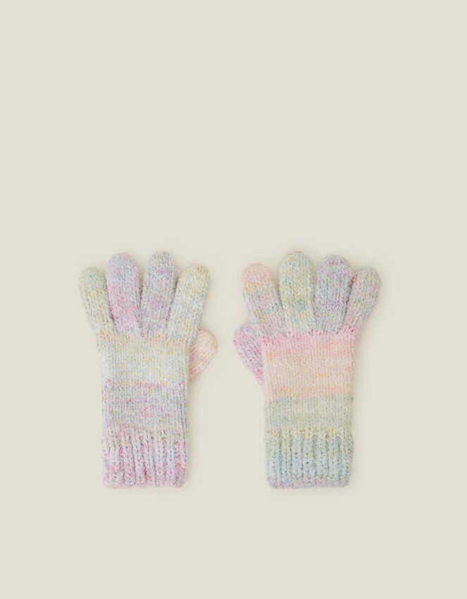 Accessorize Girls Ombre Rainbow Gloves Multi
