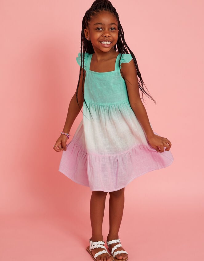 accessorize Girls Ombre Tiered Sun Dress Multi