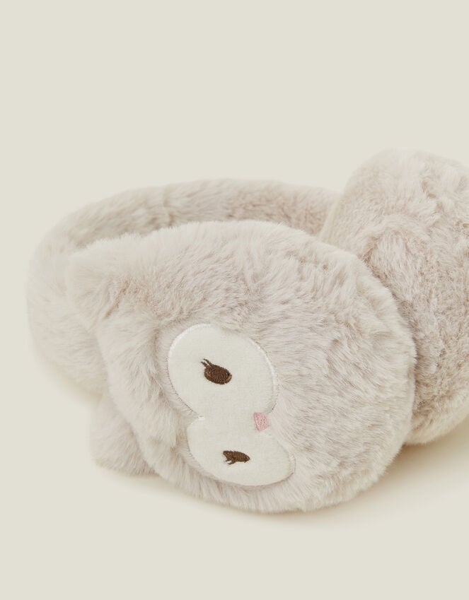 Accessorize Girls Owl Faux Fur Ear Muffs
