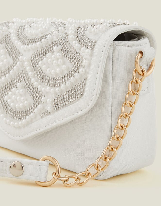 Accessorize Girls Pearl Fan Mini Bag