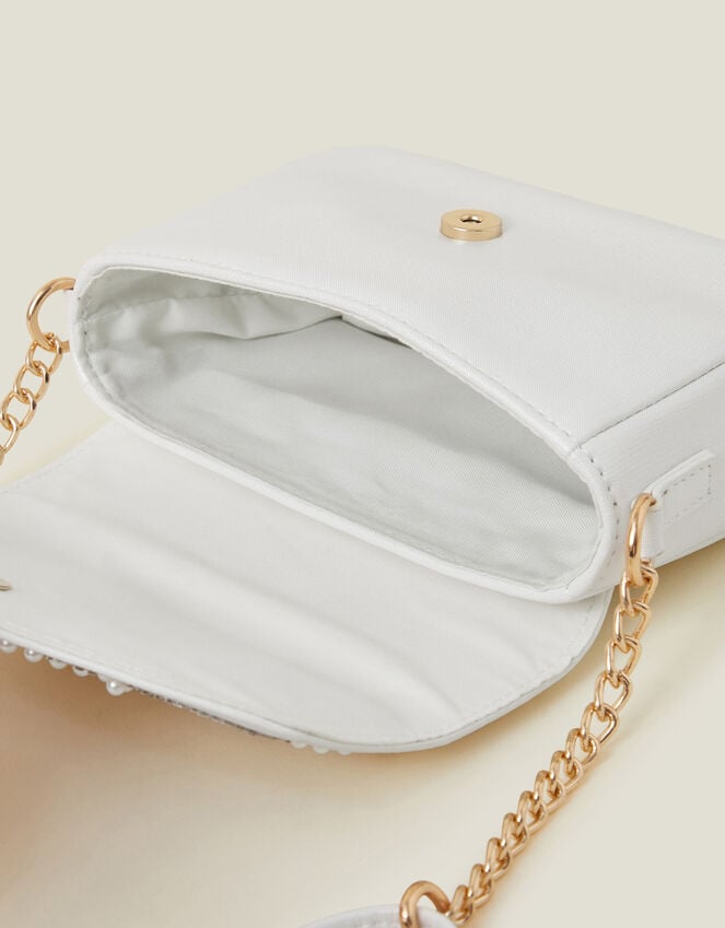 Accessorize Girls Pearl Fan Mini Bag