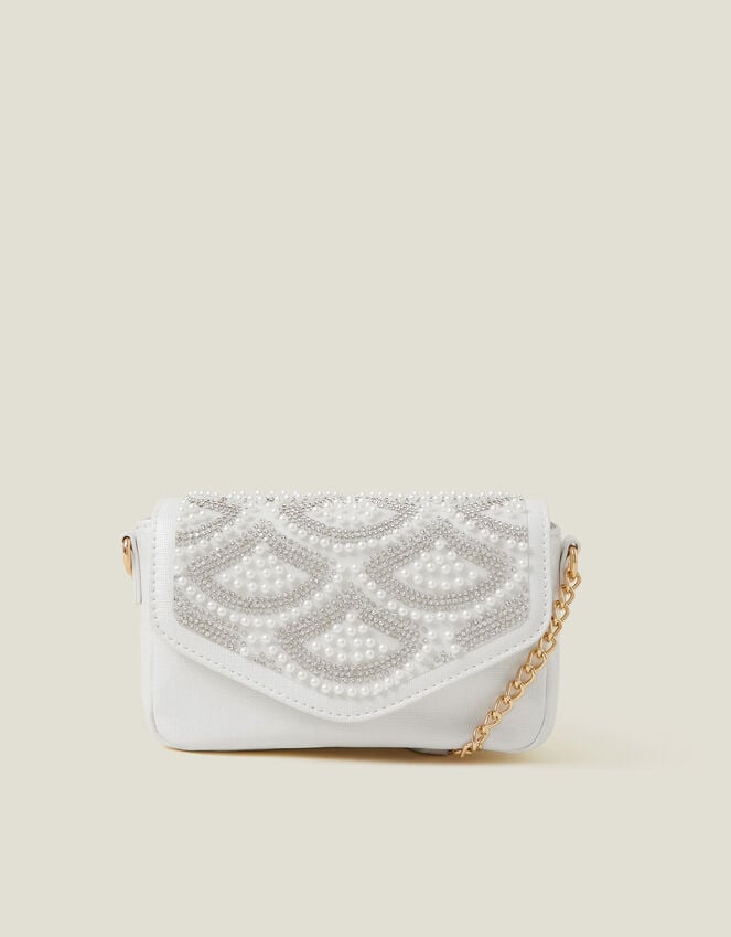 accessorize Girls Pearl Fan Mini Bag