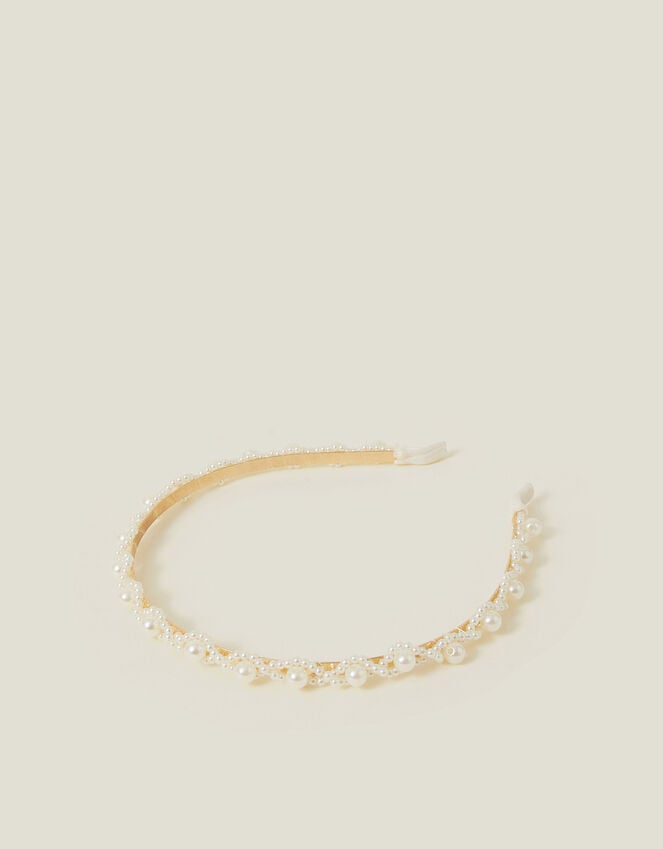 accessorize Girls Pearl Headband