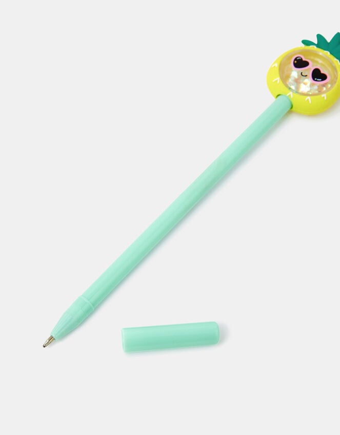 Accessorize Girls Pineapple Topper Pen Yellow