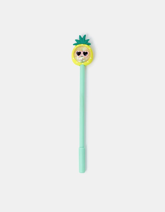 accessorize Girls Pineapple Topper Pen Yellow