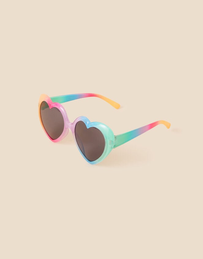 Accessorize Girls Rainbow Ombre Heart Sunglasses