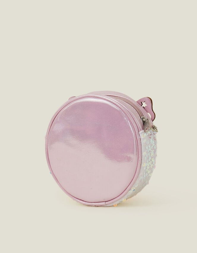 Accessorize Girls Round Sequin Butterfly Bag