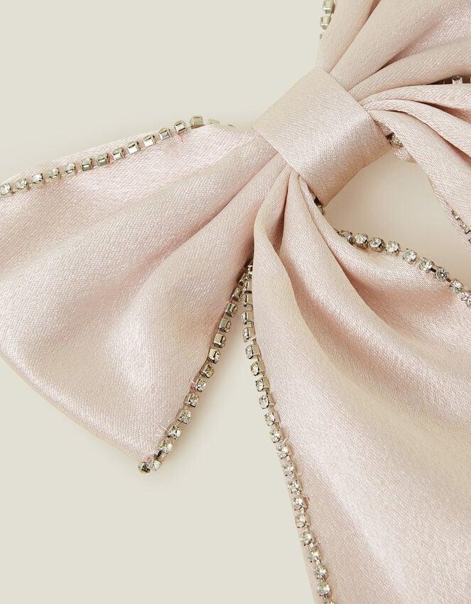 Accessorize Girls Satin Gem Bow Hair Clip