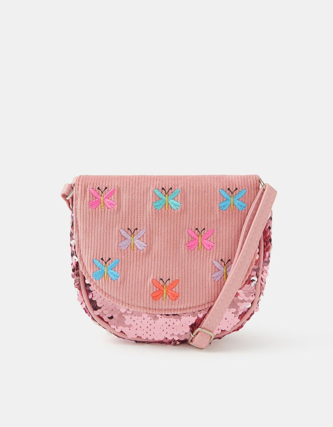 accessorize Girls Sequin Butterfly Crossbody Bag