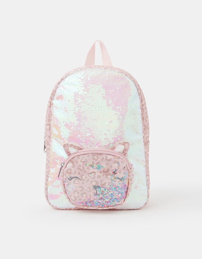 Accessorize Girls Sequin Cat Backpack