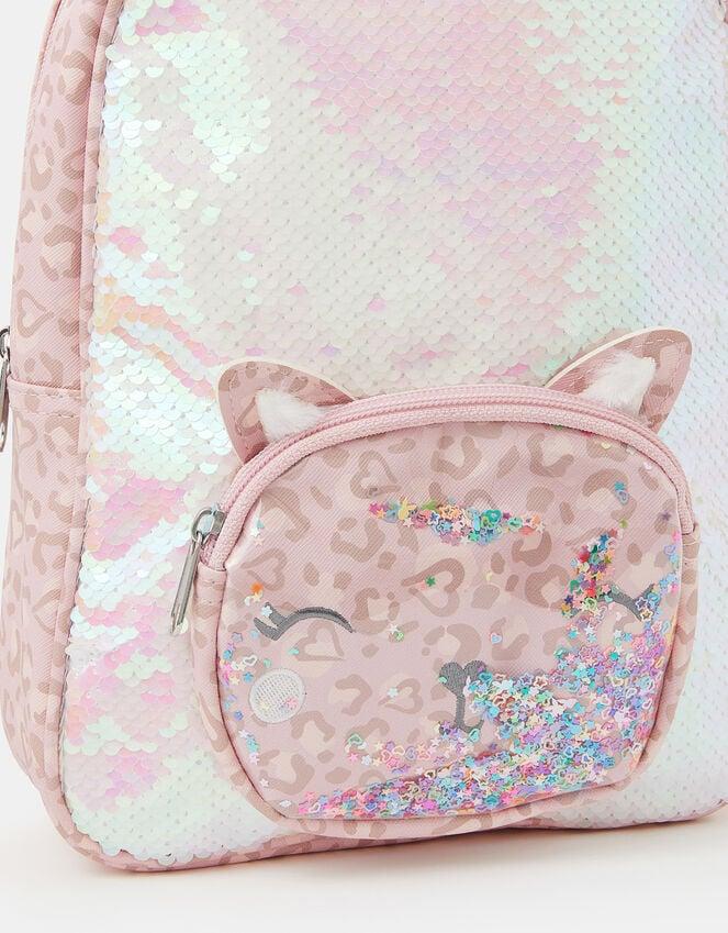 Accessorize Girls Sequin Cat Backpack
